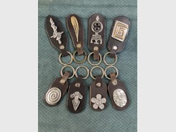 77612 Leather Keychain