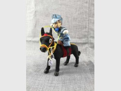 74099 Miniature Donkey with Rider